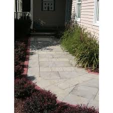 Nantucket Pavers Patio On A Pallet 12 In X 12 In Concrete Gray Variegated Traditional Yorkstone Paver 100 Pieces 100 Sq Ft