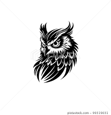 Owl Bird Logo Owl Line Art Template