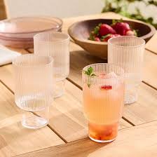 Fluted Acrylic Drinking Glasses West Elm