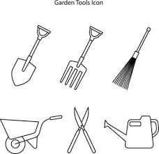 White Background Garden Tool Icon