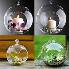 Brosil Glass Hanging Candle Holder