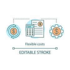 Flexible Cost Advantage Concept Icon