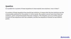 Linear Equations To Have No Solutions