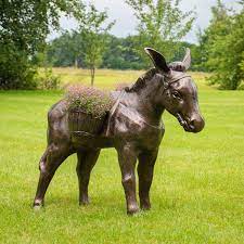 Donkey With Baskets Garden Wonders Uk