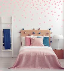 Pink Watercolor Polka Dot Wall Decals