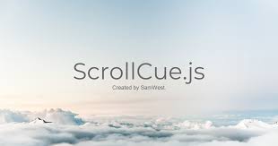 scrollcue js show elements by scrolling