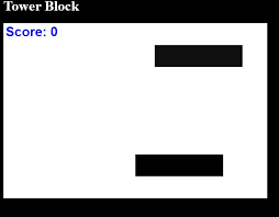 simple tower block game in javascript