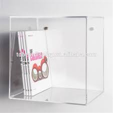 Clear Acrylic Plastic Wall Cube Shelves
