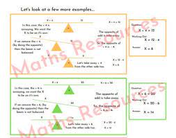 Algebra Maths Workbook Solving 1 Step