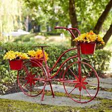 Red Bicycle Planter