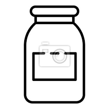 Dessert Jam Jar Icon Outline Dessert