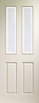 White Primed 4 Panel Door Interior