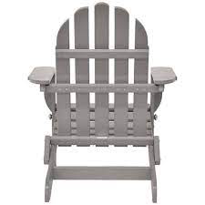 Durogreen Recycled Plastic 3 Piece The Adirondack Chair Set With Ottoman And Side Table Size One Size Light Gray