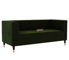 Buy Amaya 3 Seater Sofa Velvet Dark