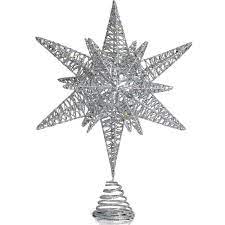 Ornativity Silver Star Tree Topper