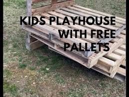 Kids Playhouse From Pallets Option