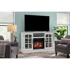 Electric Fireplace Tv Stand In White