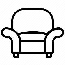 Arm Chair Furniture Armchair Icon