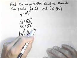 Exponential Function From Given Two