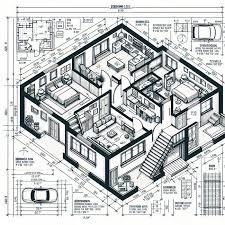 Modern Two Story House Floor Plan Ai