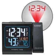 La Crosse Technology Projection Alarm Clock Blue Black