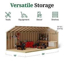 Outdoor Wood Storage Shed Precut Kit