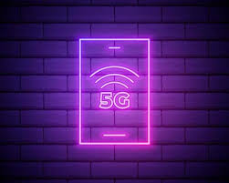 Neon 5g Network Icon Mobile Technology