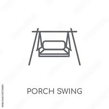 Porch Swing Linear Icon Modern Outline
