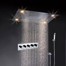 31 Large Rain Shower Set Faucet Double