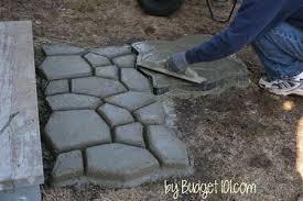 Create Your Own Faux Stone Walkway For
