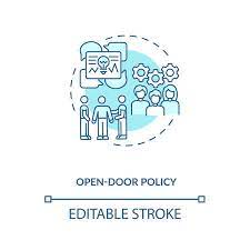 Open Door Policy Concept Icon