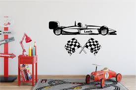 Racing Car Decal Grafix Wall Art