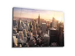 New York City Skylineglass Wall Art