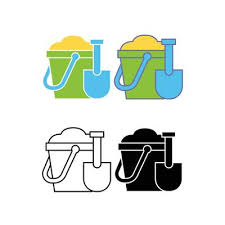 Bucket And Spade Vector Art Graphics