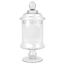 Clear Glass Apothecary Jar 15