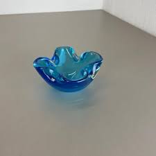 Light Blue Murano Glass Bowl Or Ashtray