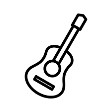 Guitar Vector Icon Al Symbol