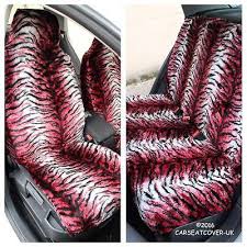 For Peugeot 605 Red Tiger Faux Fur