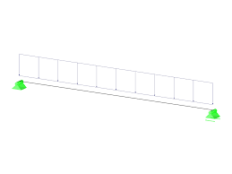 single span beam r model to