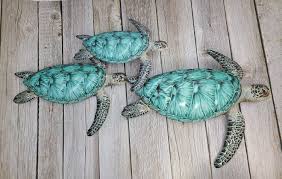 Sea Turtle Wall Art Metal