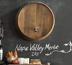 Wine Barrel Wall Mounted Drink