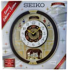 Seiko Qxm554brh Al Clock For