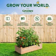 Greenes Fence 16 X 48 X 11 Premium Cedar Raised Garden Bed