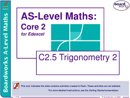Ppt As Level Maths Core 2 For