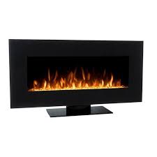 Edenbranch 42 In Wall Mounted And Stand Electric Fireplace With Bluetooth Speaker In Black