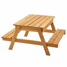 Garden Sandpit Picnic Table With