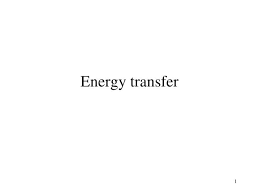 Ppt Energy Transfer Powerpoint