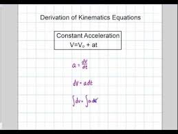 Physics Kinematics Calc Based V Vo