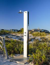 Modern Stainless Steel Outdoor Solar Shower