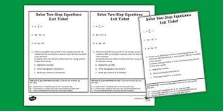 Solve Two Step Inequalities Exit Ticket